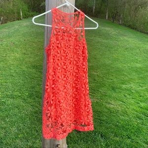 *donated* Hollister Coral Lace Dress